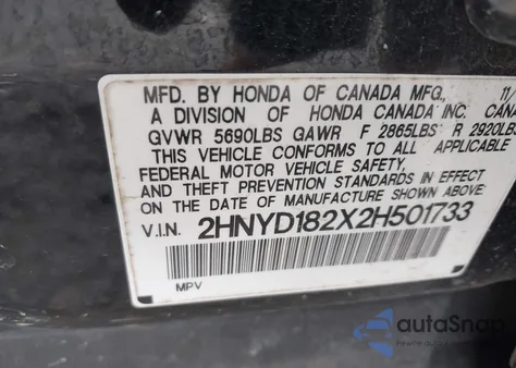 2002 Acura Mdx from USA, damaged, VIN 2HNYD182X2H501733